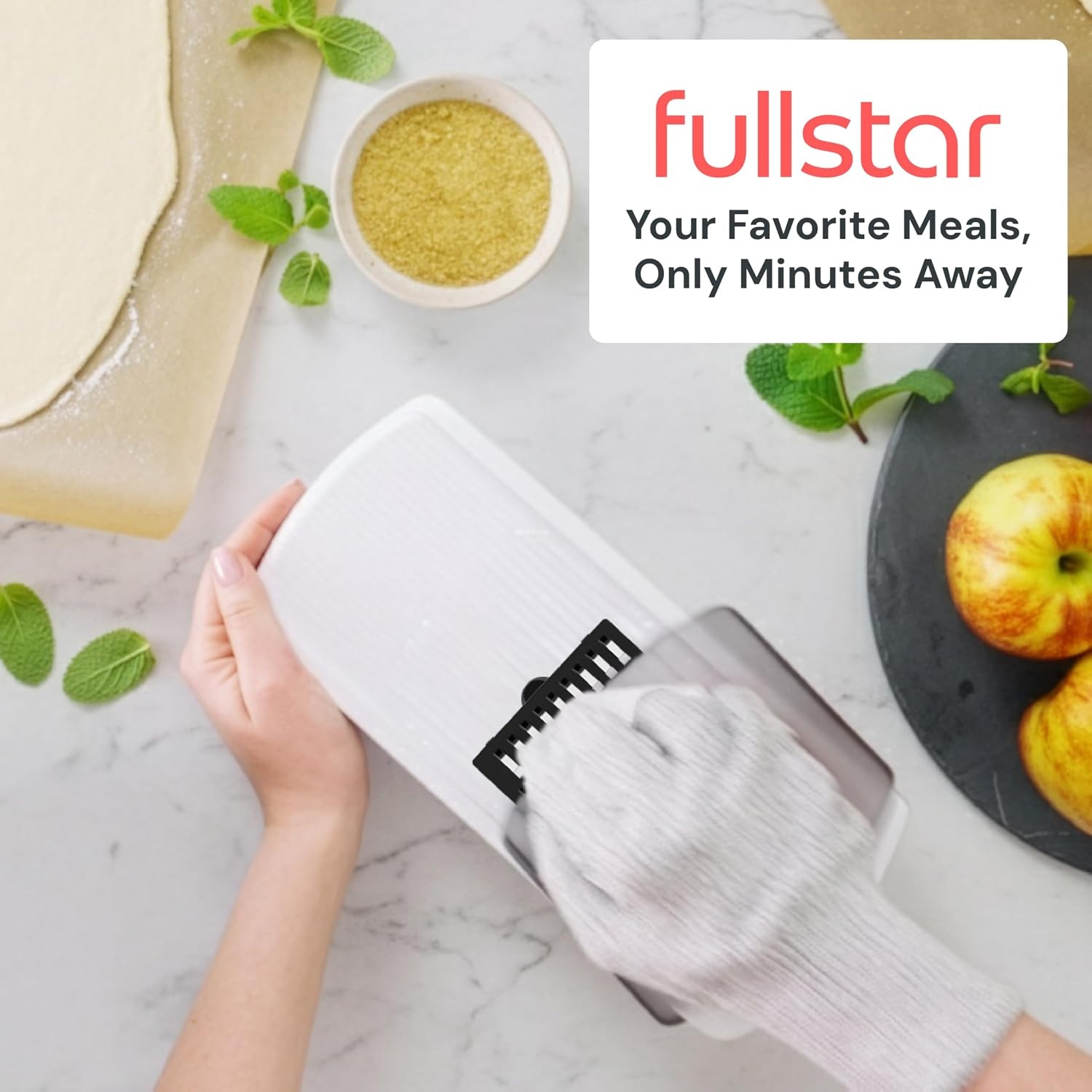 image:imageFullstar Pro Mandoline Vegetable Slicer Grater amp Spiralizer with Container 6 in 1 Fruit Cutter Cheese Grater amp Spiralizer with Safety Gloves Stainless Steel Blades amp Container WhiteWhite