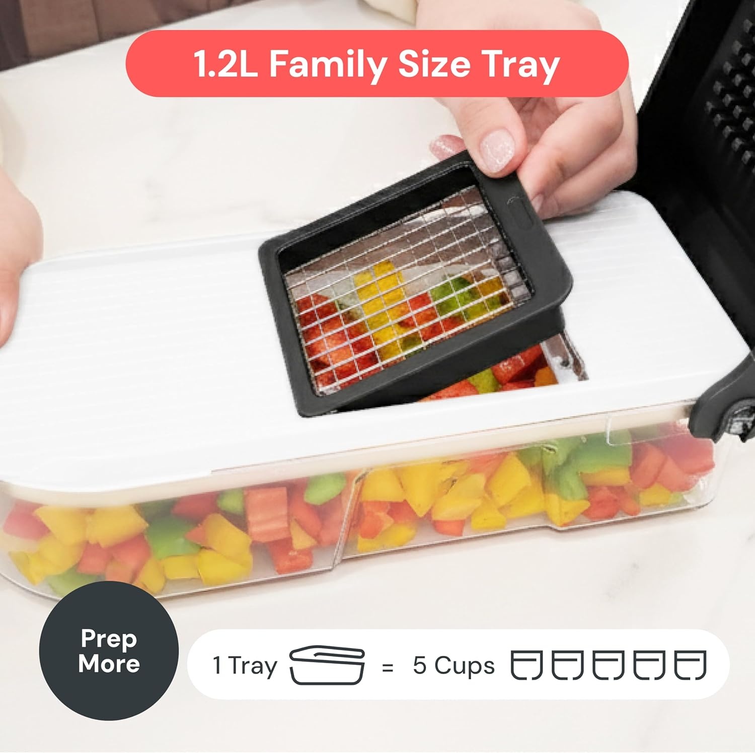 image:imageFullstar Pro Original Vegetable Chopper amp Mandoline Slicer Kitchen Gadget 12 in 1 Veggie Slicer Onion amp Fruit Cutter with Sharp Stainless Steel Blades amp Container AllinOne Meal Prep Tool WhiteFull White