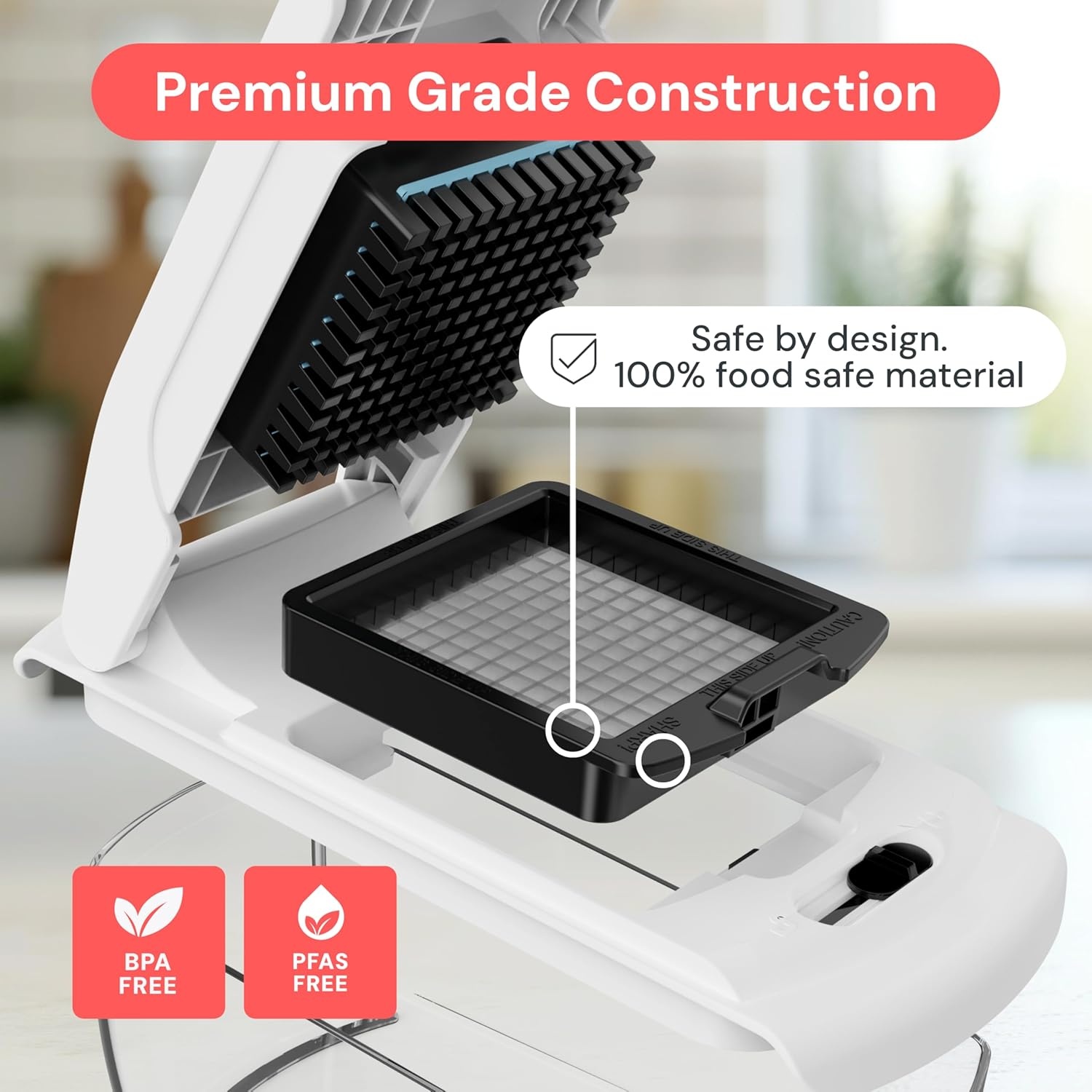 image:imageFullstar Pro Original Vegetable Chopper amp Mandoline Slicer Kitchen Gadget 12 in 1 Veggie Slicer Onion amp Fruit Cutter with Sharp Stainless Steel Blades amp Container AllinOne Meal Prep Tool WhiteWhite