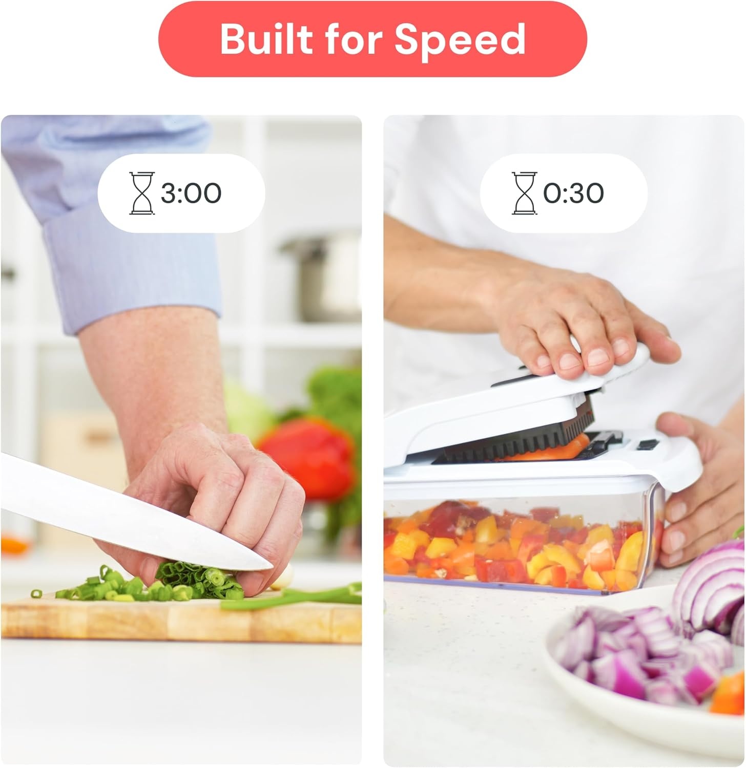image:imageFullstar Pro Original Vegetable Chopper amp Mandoline Slicer Kitchen Gadget 6 in 1 Veggie Slicer Onion amp Fruit Cutter with Sharp Stainless Steel Blades amp Container AllinOne Meal Prep Tool WhiteBlack