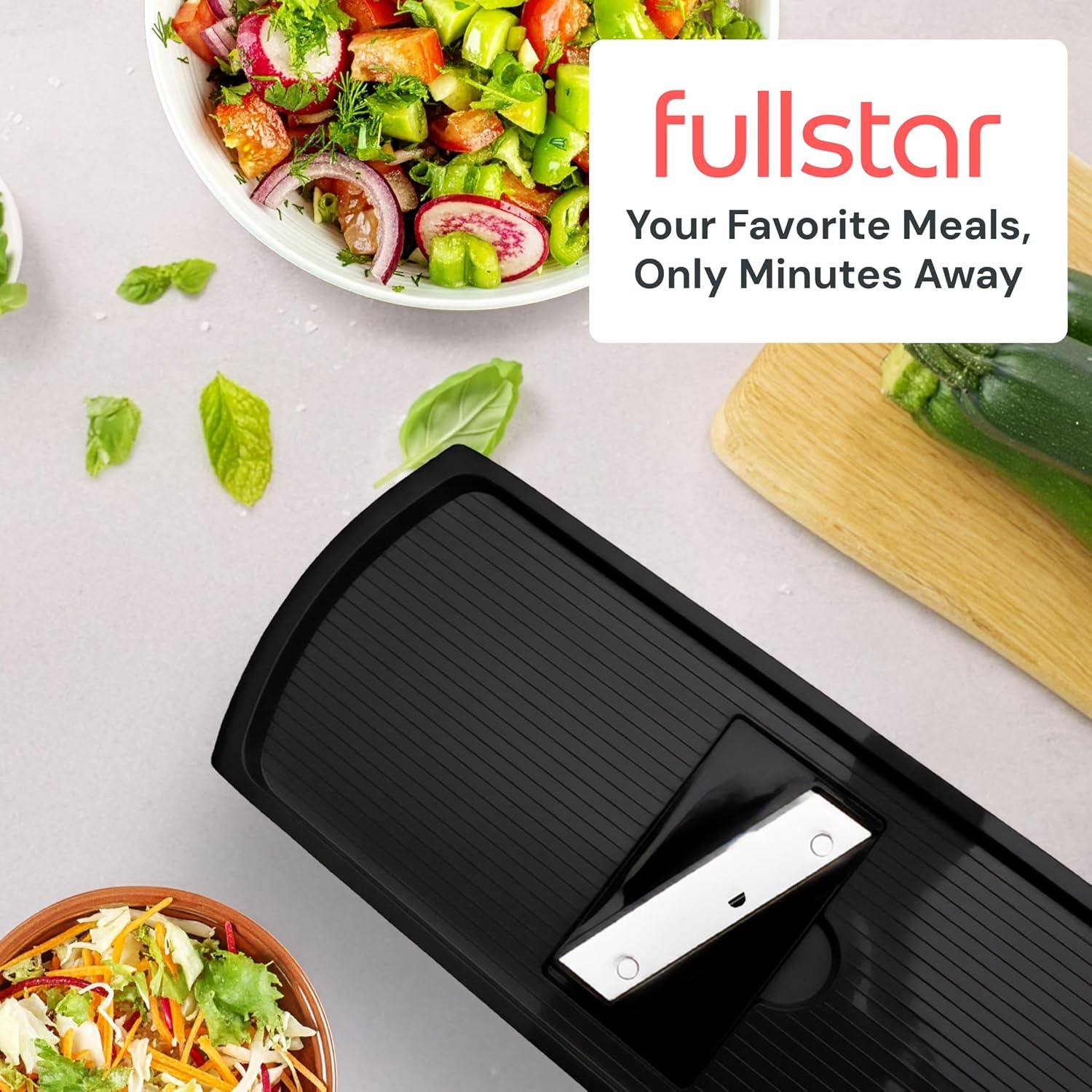 image:imageFullstar Pro Original Vegetable Chopper amp Mandoline Slicer Kitchen Gadget 6 in 1 Veggie Slicer Onion amp Fruit Cutter with Sharp Stainless Steel Blades amp Container AllinOne Meal Prep Tool WhiteBlack