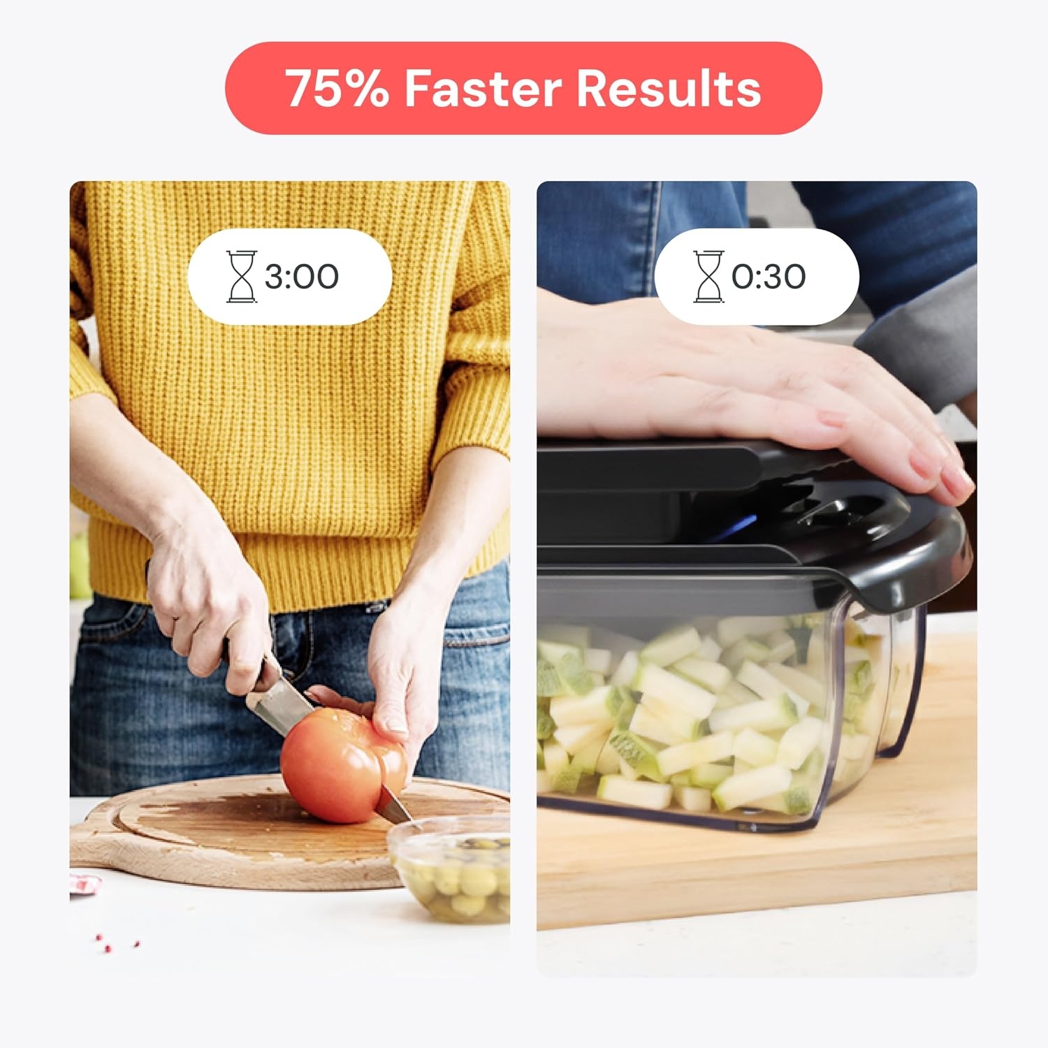 image:imageFullstar Pro Original Vegetable Chopper amp Mandoline Slicer Kitchen Gadget 6 in 1 Veggie Slicer Onion amp Fruit Cutter with Sharp Stainless Steel Blades amp Container AllinOne Meal Prep Tool WhiteBlack