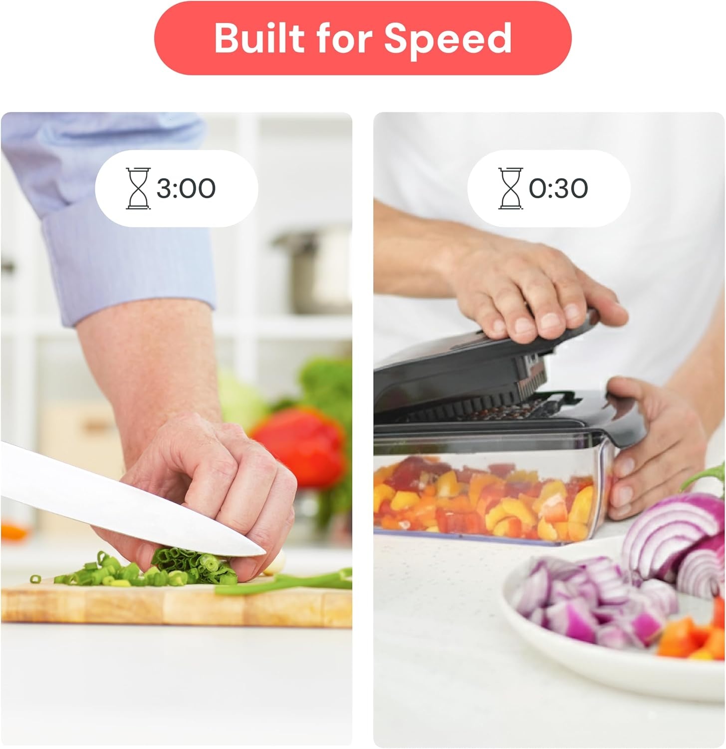 image:imageFullstar Pro Original Vegetable Chopper amp Mandoline Slicer Kitchen Gadget 6 in 1 Veggie Slicer Onion amp Fruit Cutter with Sharp Stainless Steel Blades amp Container AllinOne Meal Prep Tool WhiteBlack