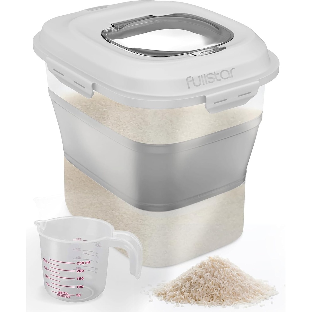 image:imageFullstar 50 Lbs Rice amp Flour Storage Large Food amp Pet Food Container GrayGray