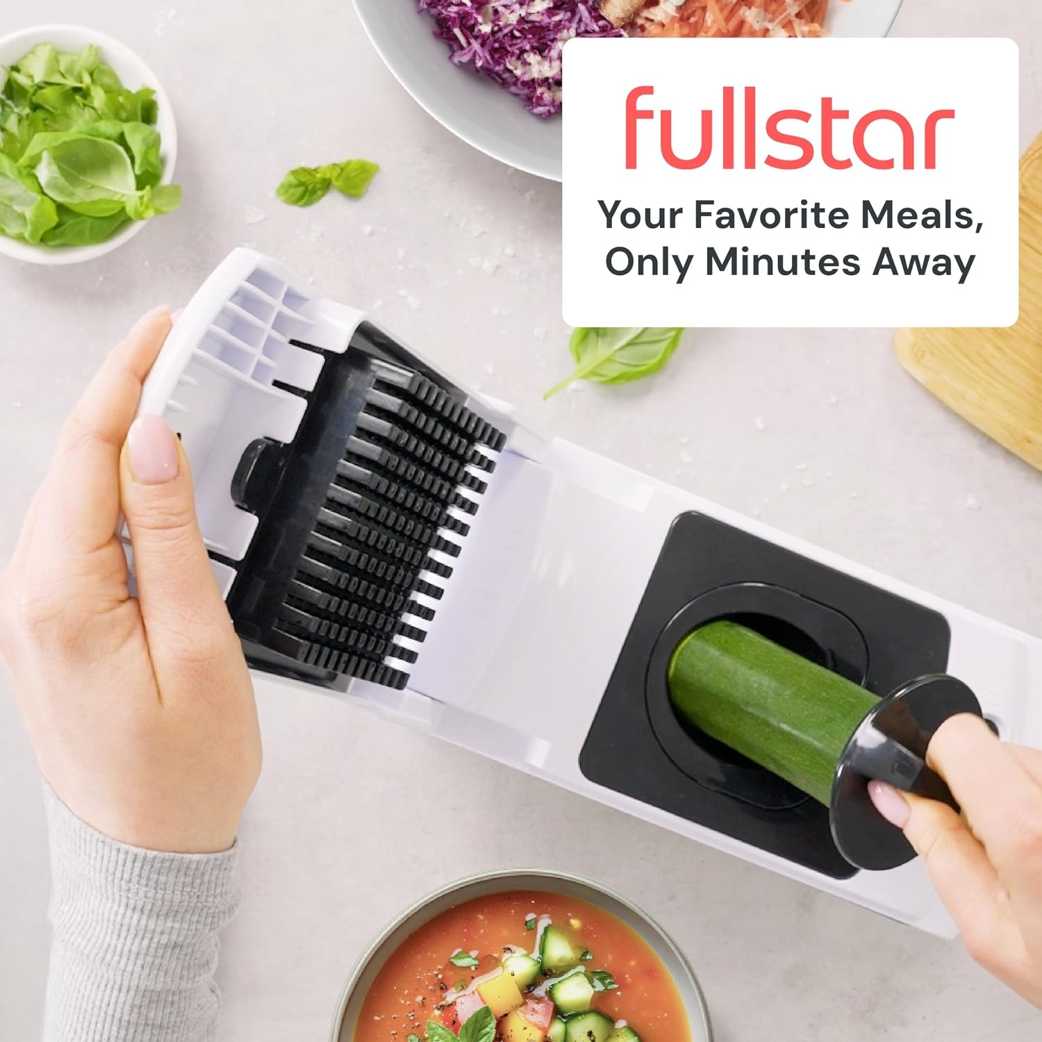 image:imageFullstar Pro Original Vegetable Chopper Kitchen Prep Tool 2 in 1 Veggie Slicer Onion amp Fruit Cutter with Sharp Stainless Steel Blades amp Container AllinOne Food Prep Tool BlackWhite