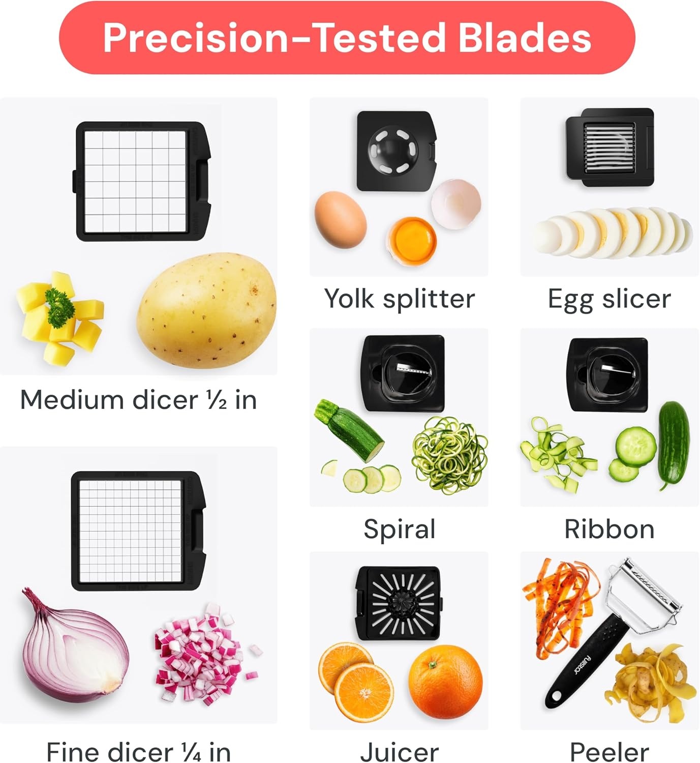 image:imageFullstar Pro Original Vegetable Chopper Kitchen Prep Tool 2 in 1 Veggie Slicer Onion amp Fruit Cutter with Sharp Stainless Steel Blades amp Container AllinOne Food Prep Tool BlackStainless Steel