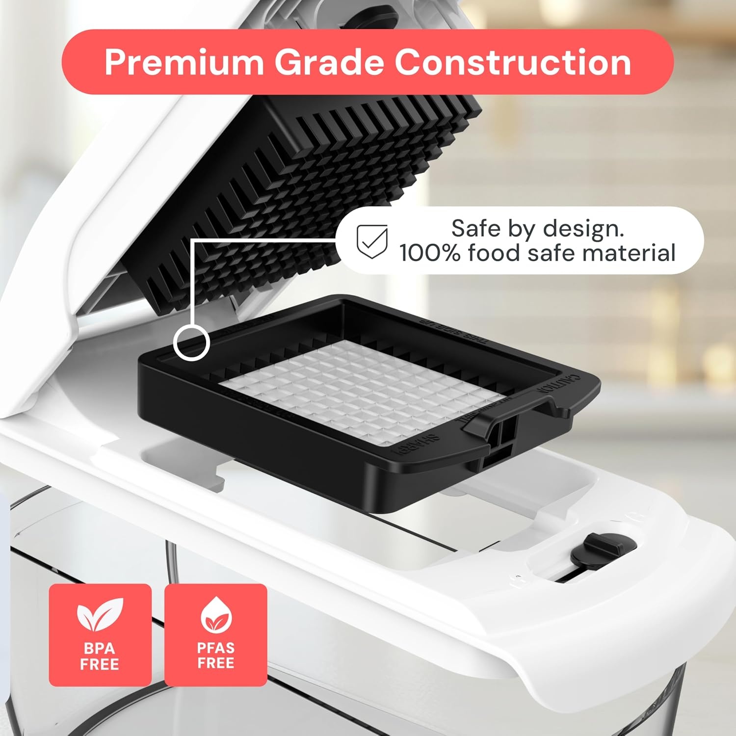 image:imageFullstar Pro Original Vegetable Chopper Kitchen Prep Tool 2 in 1 Veggie Slicer Onion amp Fruit Cutter with Sharp Stainless Steel Blades amp Container AllinOne Food Prep Tool BlackWhite