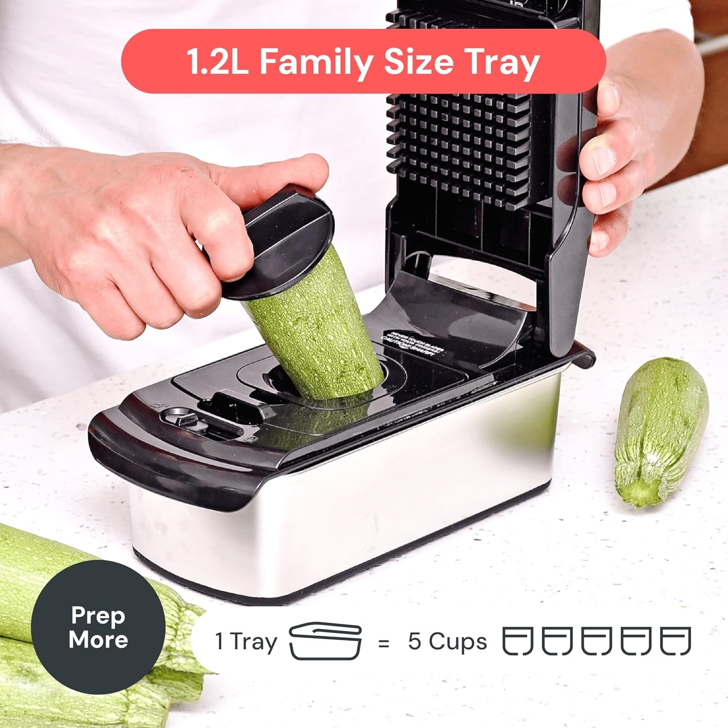 image:imageFullstar Pro Original Vegetable Chopper Kitchen Prep Tool 2 in 1 Veggie Slicer Onion amp Fruit Cutter with Sharp Stainless Steel Blades amp Container AllinOne Food Prep Tool BlackStainless Steel