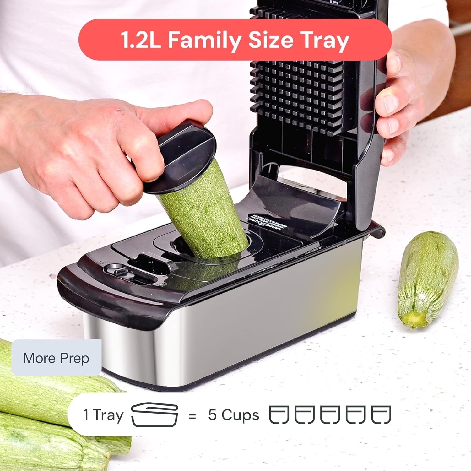 image:imageFullstar Pro Original Vegetable Chopper Kitchen Prep Tool 2 in 1 Veggie Slicer Onion amp Fruit Cutter with Sharp Stainless Steel Blades amp Container AllinOne Food Prep Tool BlackStainless Steel