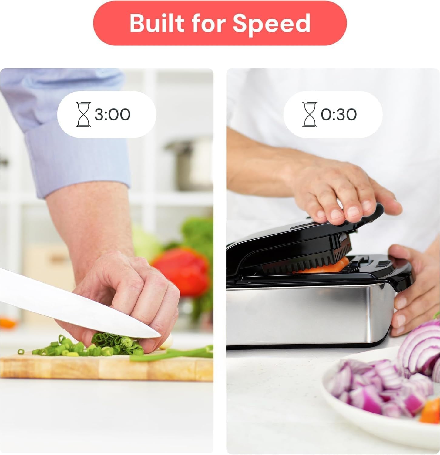 image:imageFullstar Pro Original Vegetable Chopper Kitchen Prep Tool 2 in 1 Veggie Slicer Onion amp Fruit Cutter with Sharp Stainless Steel Blades amp Container AllinOne Food Prep Tool BlackStainless Steel