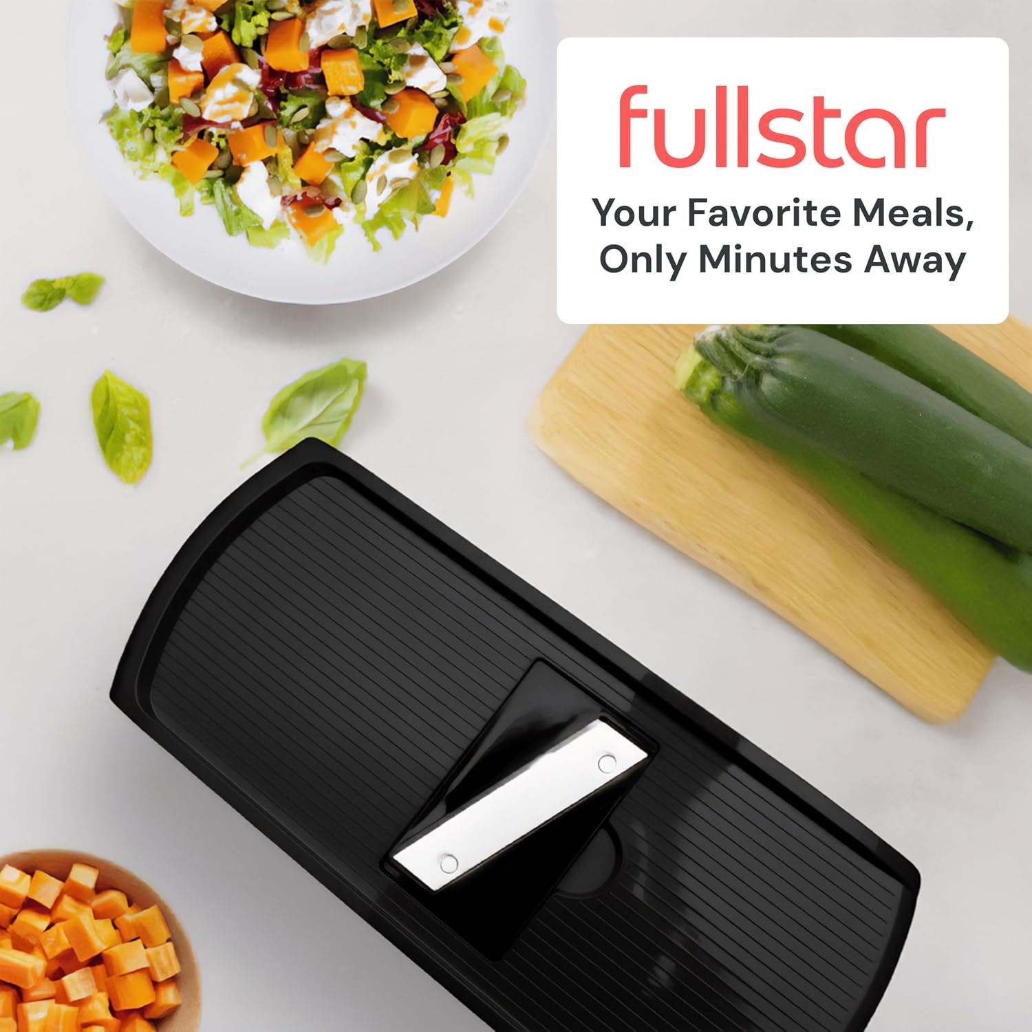 image:imageFullstar Pro Original Vegetable Chopper Kitchen Prep Tool 2 in 1 Veggie Slicer Onion amp Fruit Cutter with Sharp Stainless Steel Blades amp Container AllinOne Food Prep Tool BlackStainless Steel