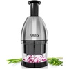 image:imageFullstar Vegetable Chopper  Onion Chopper  Pro Food Slicer  Veggie Cutter with Container  Hand Dicer  Slicer amp Dicer Silver