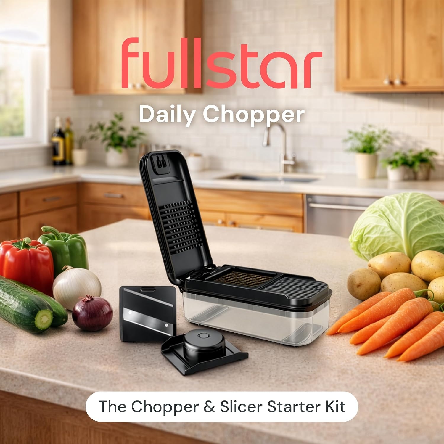image:imageFullstar Essential Vegetable Chopper amp Mandoline SlicerBlack