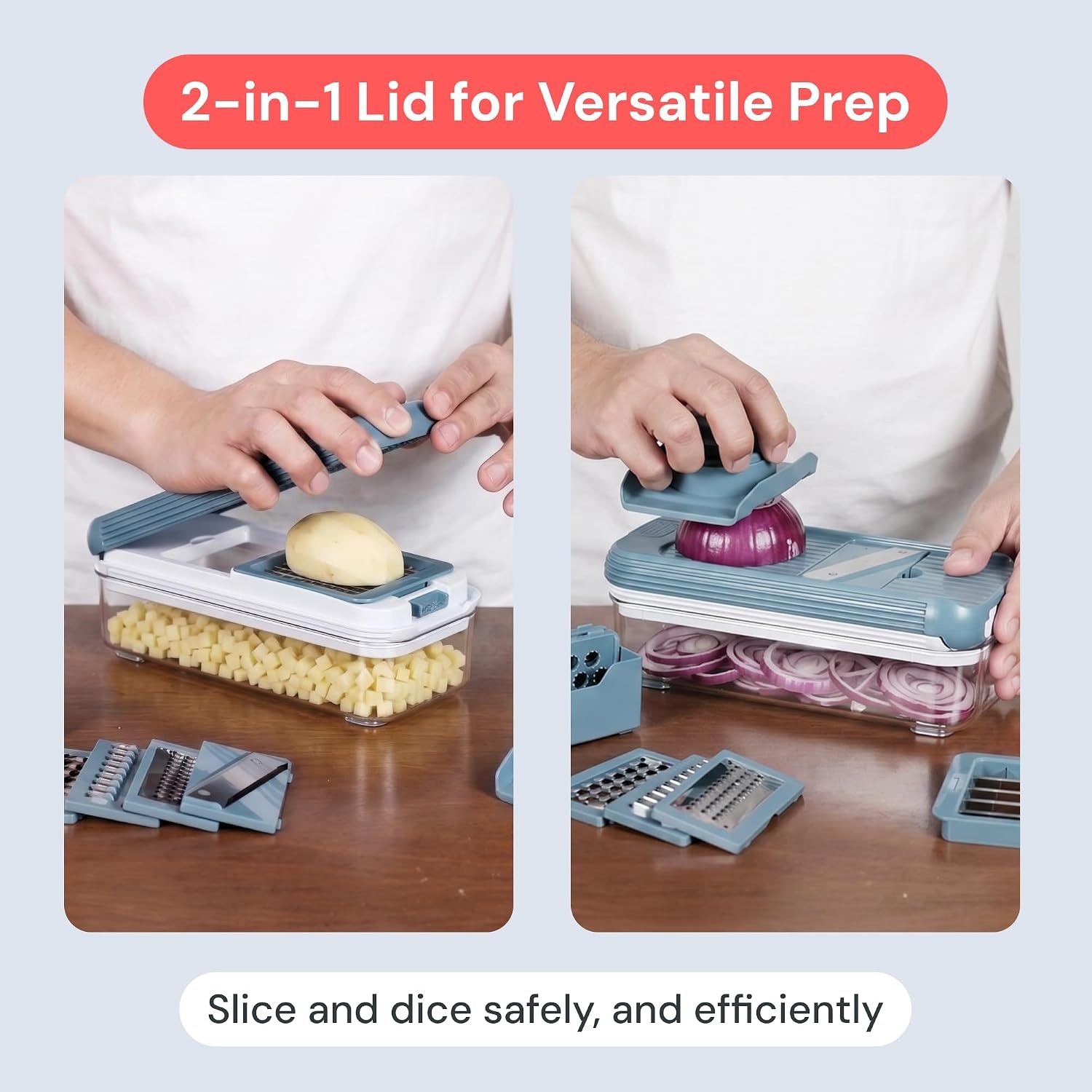 image:imageFullstar Essential Vegetable Chopper amp Mandoline SlicerBlue