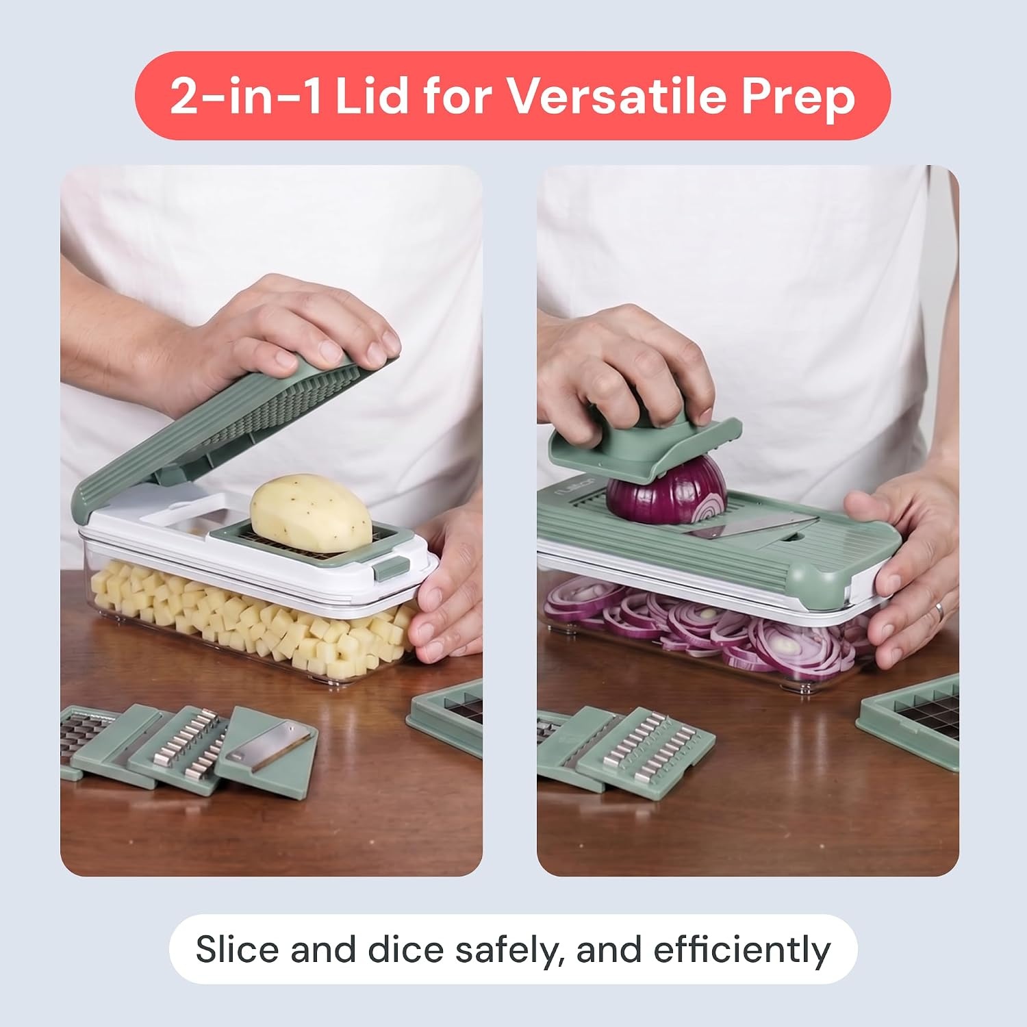 image:imageFullstar Essential Vegetable Chopper amp Mandoline SlicerGreen