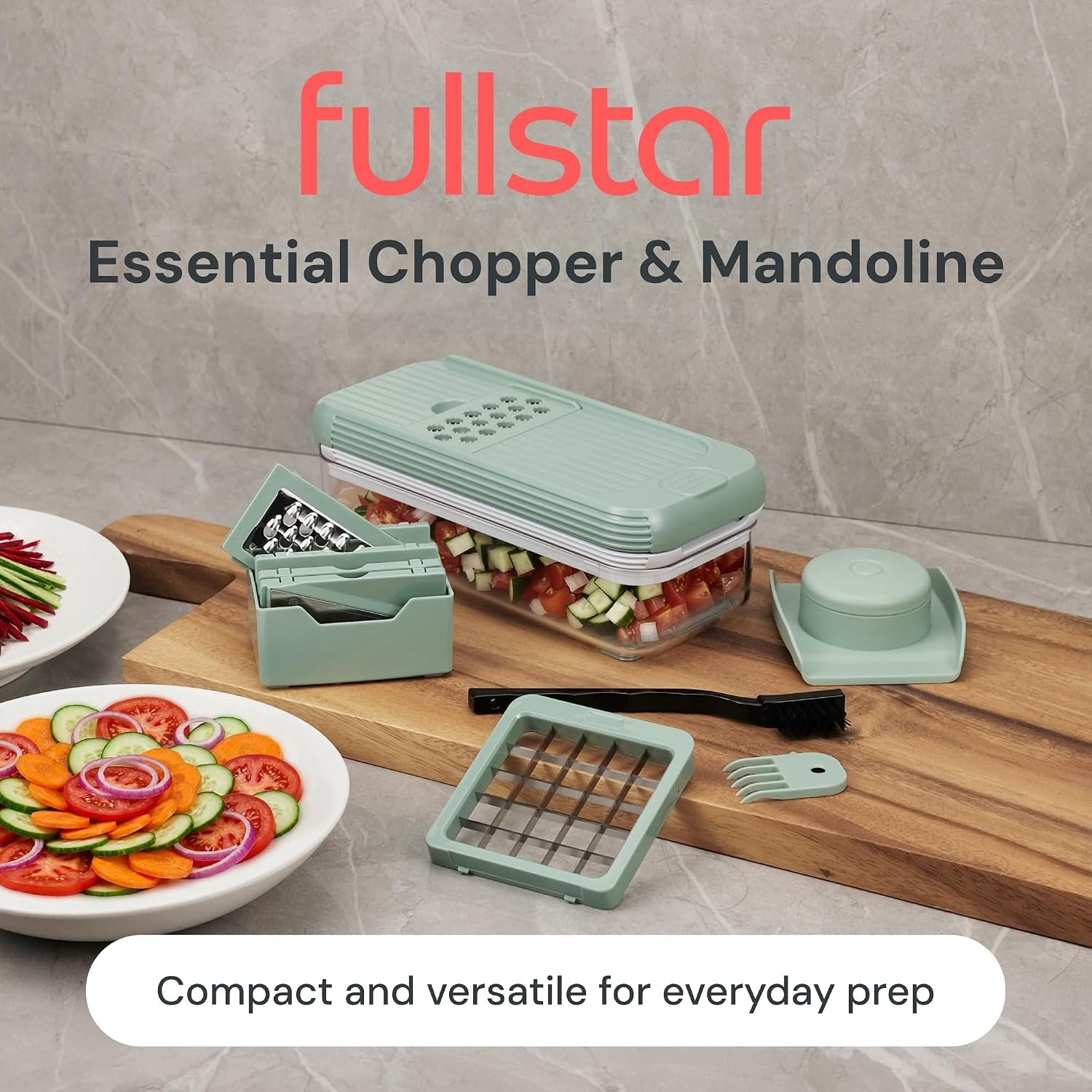 image:imageFullstar Essential Vegetable Chopper amp Mandoline SlicerGreen