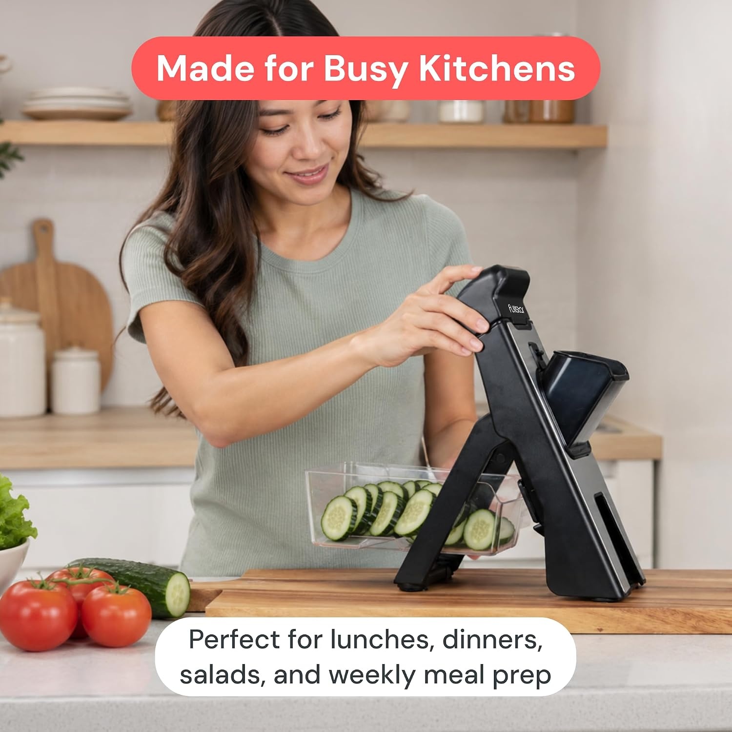 image:imageFullstar Safer Mandoline Slicer for Kitchen Adjustable Veggie amp Food SlicerBlack